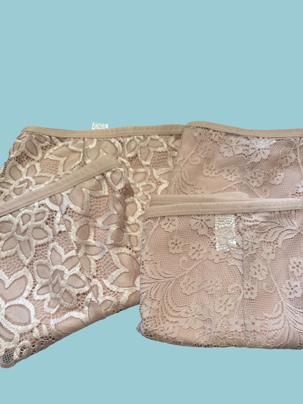 Lace Briefs - Beige